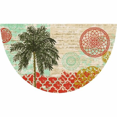 SLEEP EZ 19 x 31 in. Seaside Palm Area Rug - Panache SL3083083